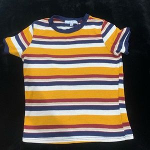 A striped fall shirt